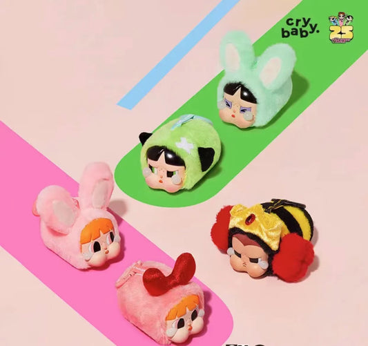 CRYBABY x POWERPUFF  GIRLS  Series vinyl Face Plush Blind Box